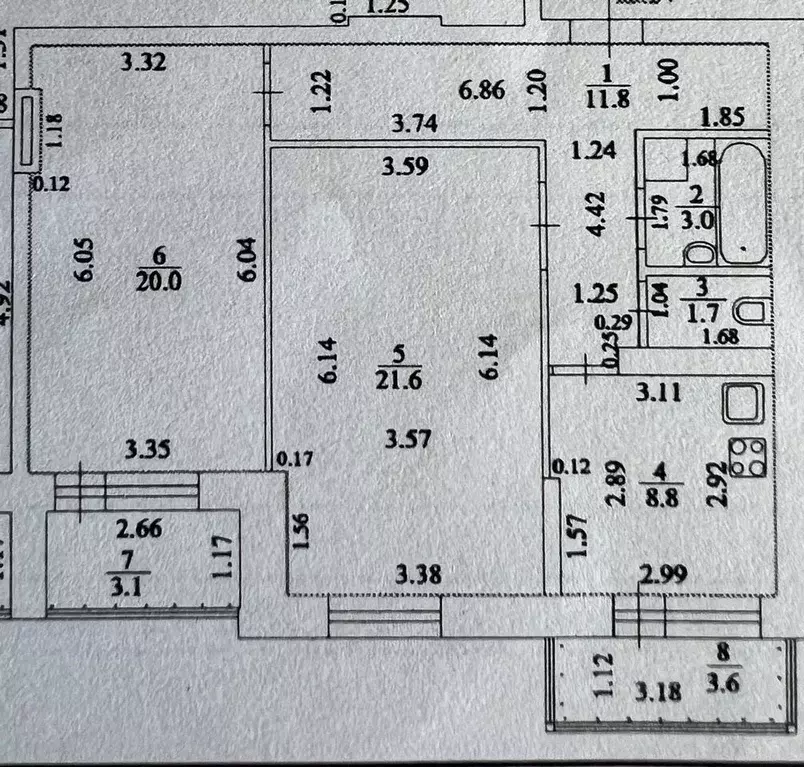 2-к кв. Башкортостан, Уфа ул. Октябрьской Революции, 62/1 (66.0 м) - Фото 0