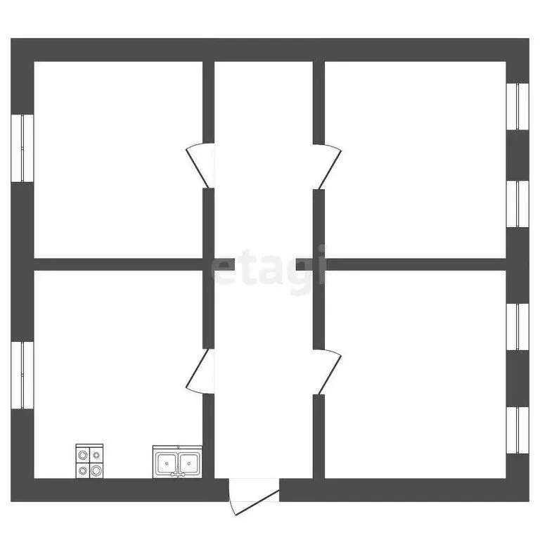 Дом в Тимирязевское, улица Ленина (66.2 м) - Фото 1