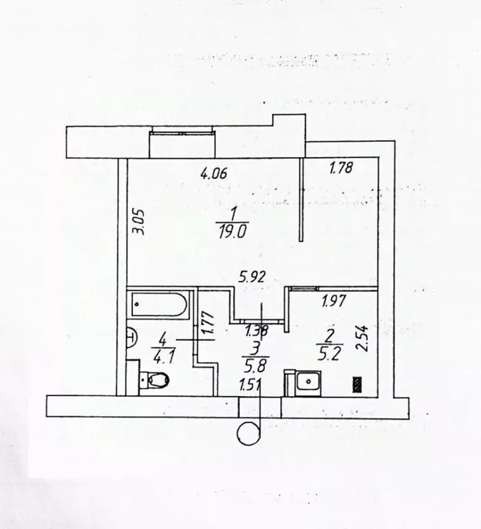1-к кв. Омская область, Омск Светловская ул., 10 (32.1 м) - Фото 1