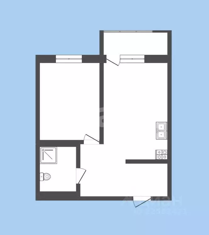 1-к кв. Удмуртия, Ижевск ул. 10 лет Октября, 62 (37.0 м) - Фото 1