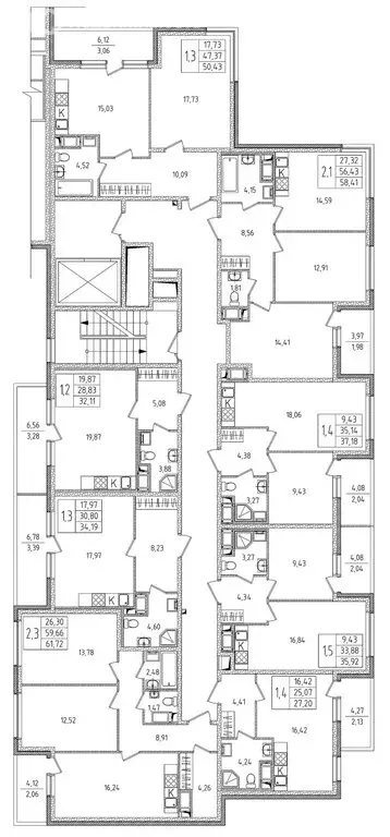 2-комнатная квартира: Красное Село, улица Лермонтова, 15к2 (50.43 м) - Фото 2
