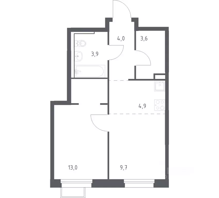 1-к кв. Приморский край, Владивосток ул. Сабанеева, 1.1 (39.1 м) - Фото 1