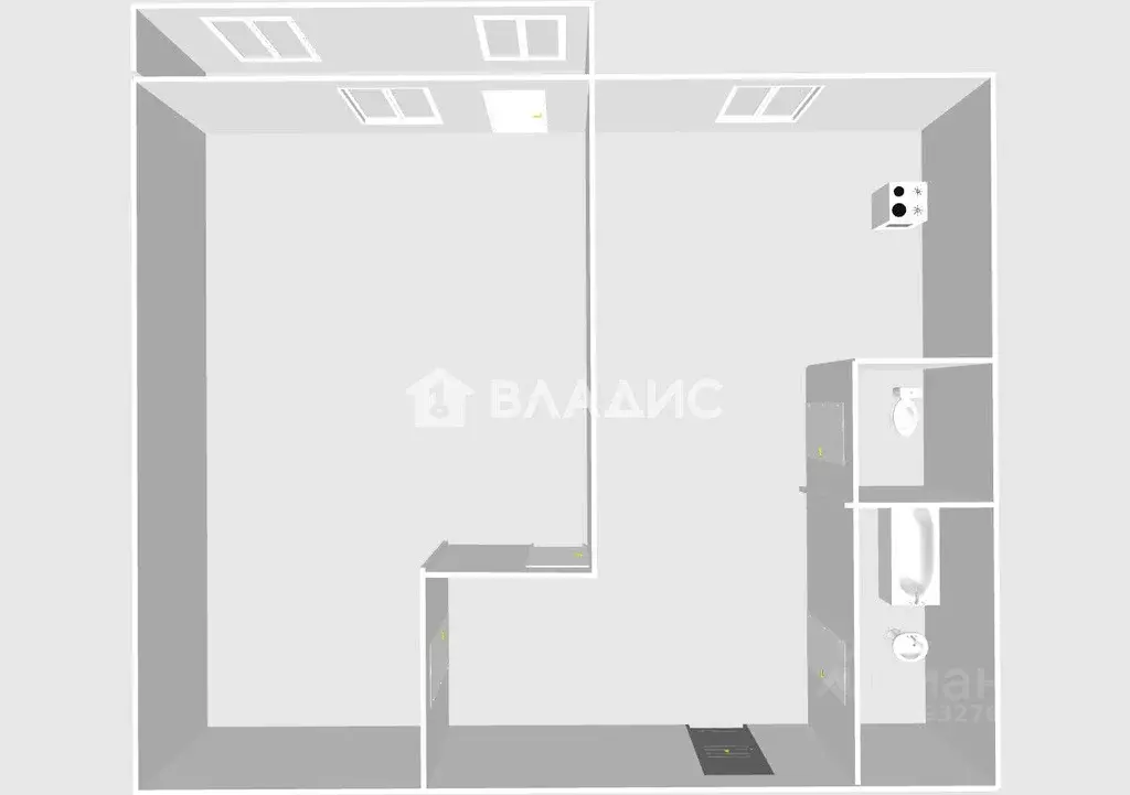 1-к кв. Пензенская область, Пенза Российская ул., 45 (35.1 м) - Фото 2