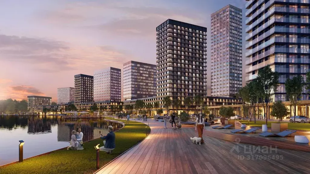 Студия Москва Квартал на воде жилой комплекс, 1 (23.0 м) - Фото 1