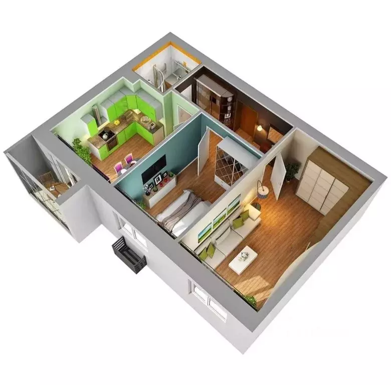 2 #Bedroom Apartment/House #Plans Home Designer Ideas Two bedroom house design, 