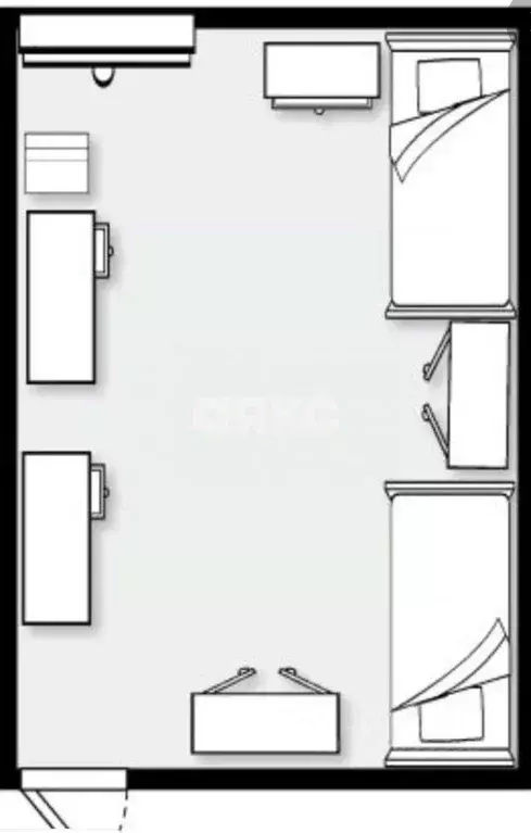 Комната Краснодарский край, Армавир ул. Кропоткина (14.0 м) - Фото 2