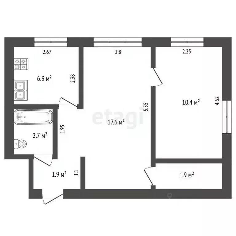 2-к кв. Хабаровский край, Николаевск-на-Амуре Советская ул., 132А ... - Фото 2