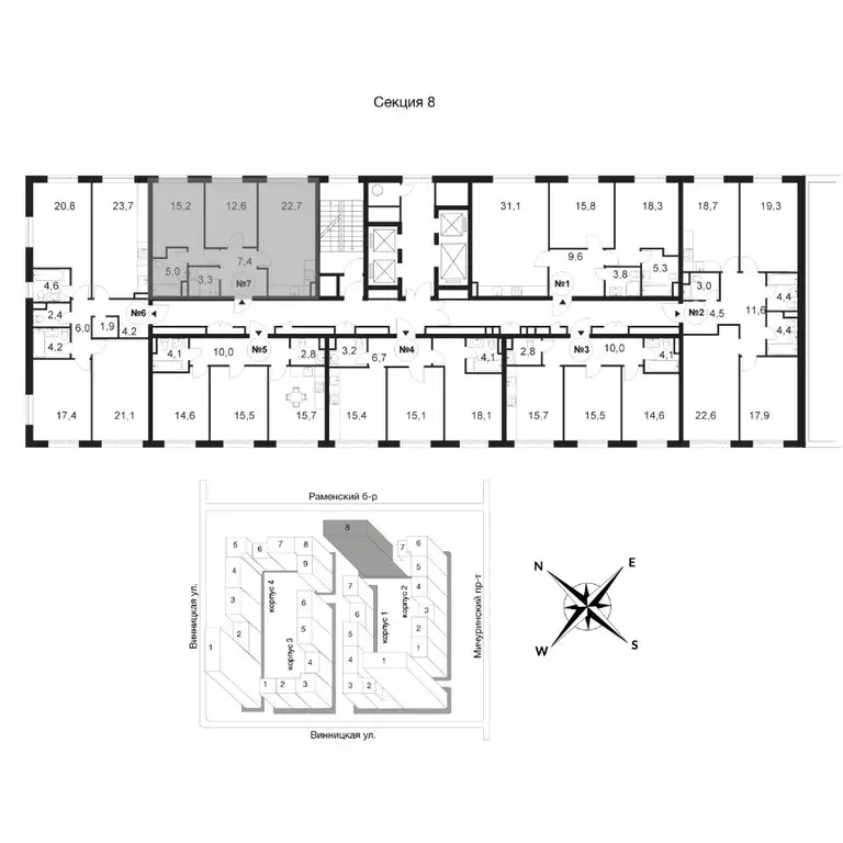 2-к кв. Москва Винницкая ул., 8к2 (66.5 м) - Фото 1