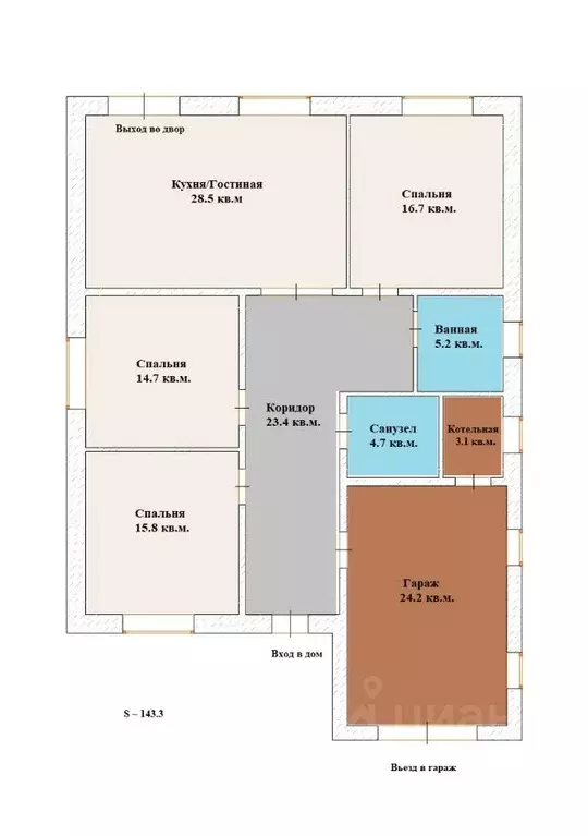 Дом в Оренбургская область, Оренбургский район, с. Подгородняя ... - Фото 2