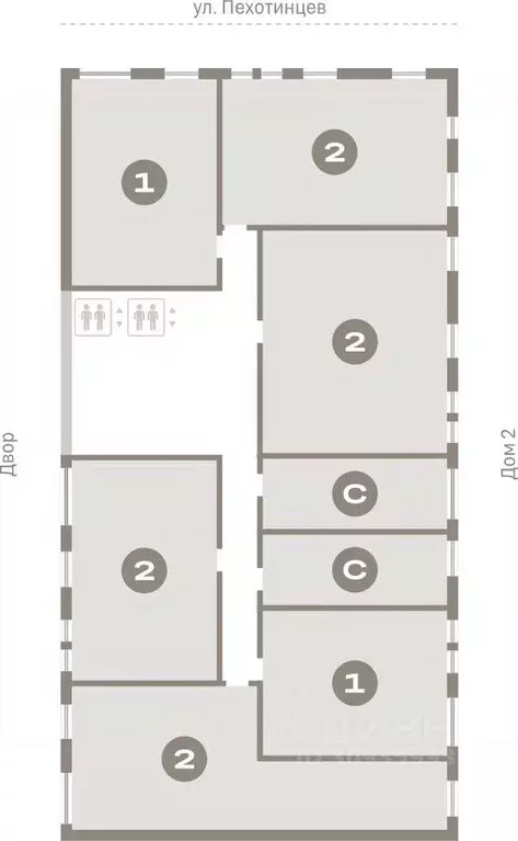 1-к кв. Свердловская область, Екатеринбург ул. Пехотинцев, 2Д (61.3 м) - Фото 1