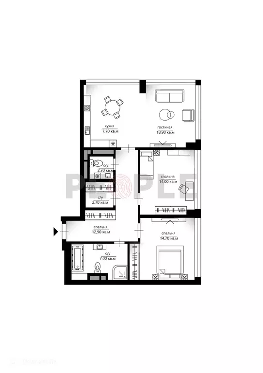 Продаётся 3-к квартира, 80.2 м - Фото 0
