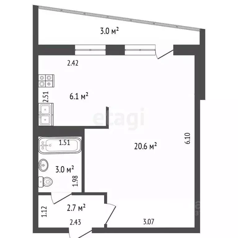 Студия Карелия, Петрозаводск ул. Варламова, 35 (32.4 м) - Фото 0