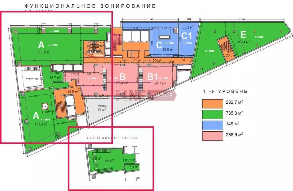 Торговая площадь в Москва наб. Пресненская, 10с2 (1298 м) - Фото 2