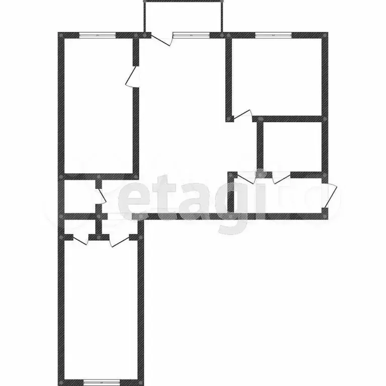 3-к. квартира, 58,9 м, 4/5 эт. - Фото 0