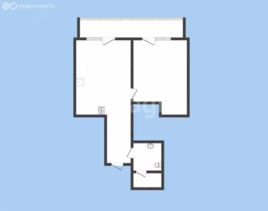 1-комнатная квартира: Теберда, улица Ленина, 36Б (47.7 м) - Фото 1