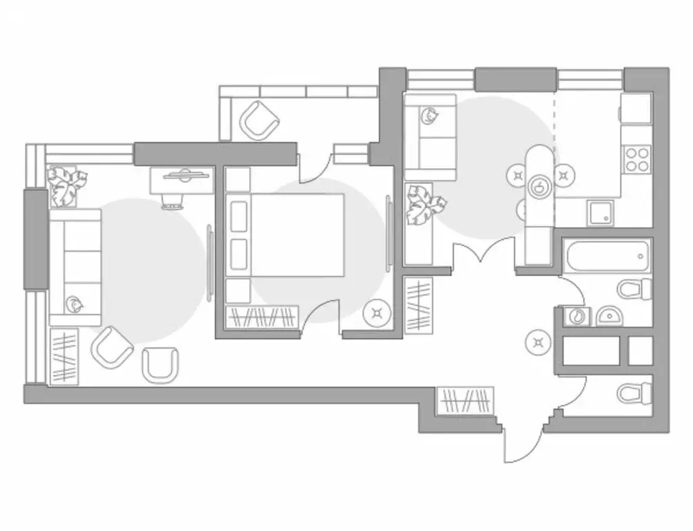 3-комнатная квартира: Красногорск, Ильинский тупик (58.49 м) - Фото 0