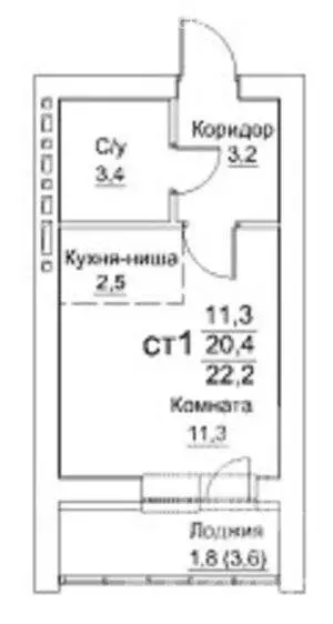 Квартира-студия: Пермь, 2-я Нейвинская улица, 6 (22.2 м) - Фото 0