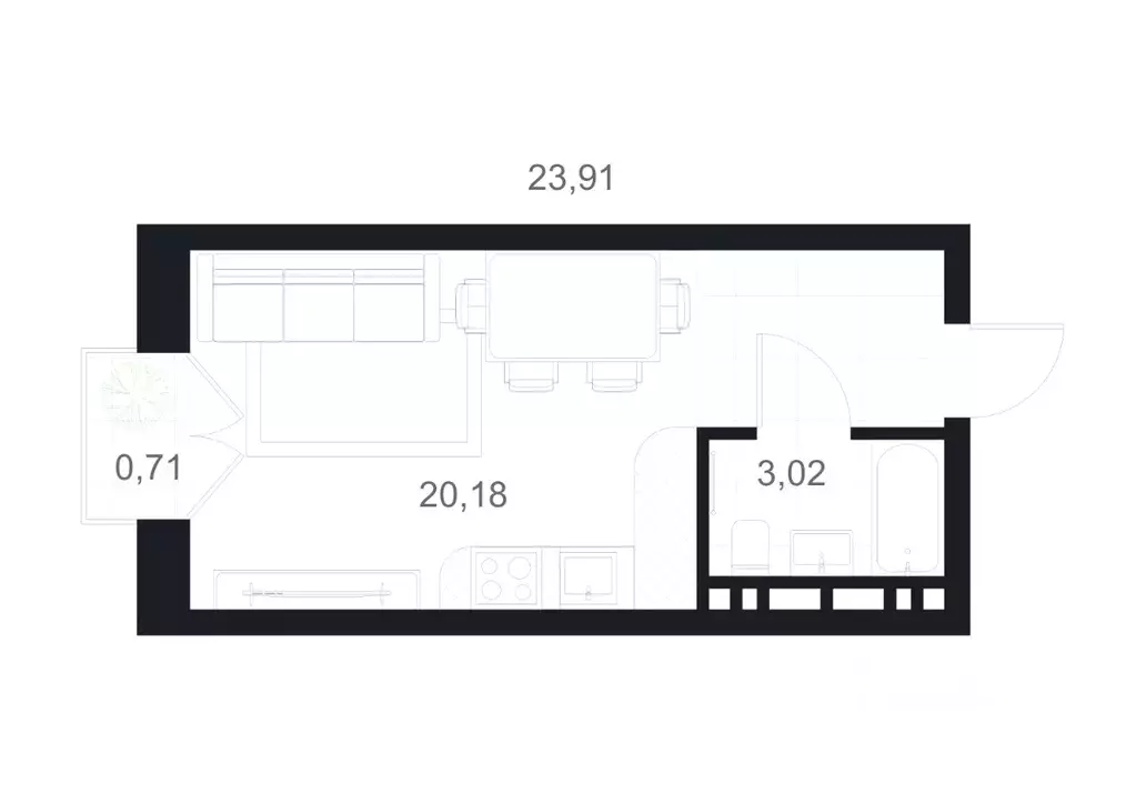 Студия Дагестан, Каспийск ул. М. Халилова, 1А (23.91 м) - Фото 1