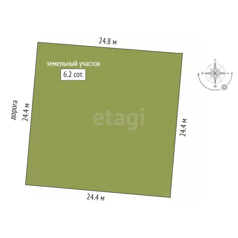 Участок в Крым, Феодосия ул. Ворун (6.2 сот.) - Фото 2