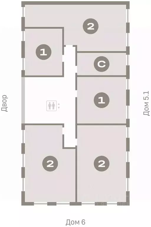 Студия Тюменская область, Тюмень Мысовская ул., 26к1 (23.81 м) - Фото 1