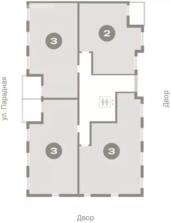 2-комнатная квартира: городской посёлок Новоселье, ЖК Брусника (92.34 ... - Фото 2