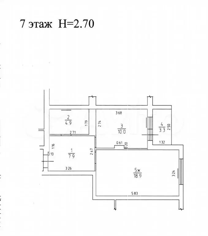 1-к. квартира, 41,7 м, 7/17 эт. - Фото 0