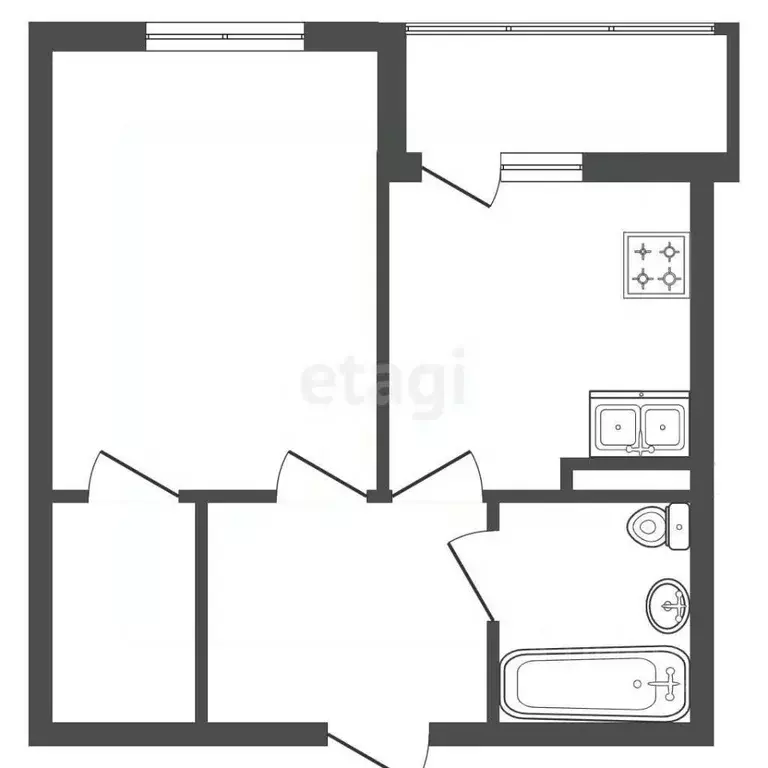 1-к кв. Санкт-Петербург ул. Плесецкая, 4 (37.0 м) - Фото 2