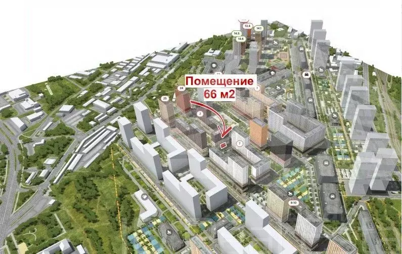 Помещение свободного назначения в Москва Люблинская ул., 78к2 (66 м) - Фото 1