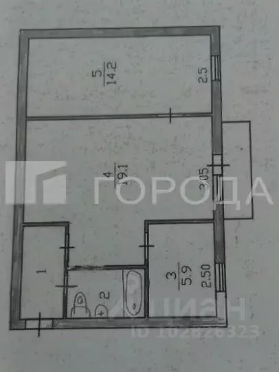 2-к кв. Томская область, Томский район, пос. Рассвет 1 (45.0 м) - Фото 2