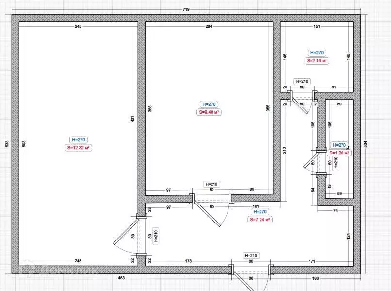 Продаётся 2-к квартира, 63.42 м - Фото 1