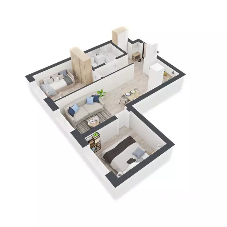 2-к кв. Нижегородская область, Нижний Новгород Северо-Восточная ул., 5 ... - Фото 2