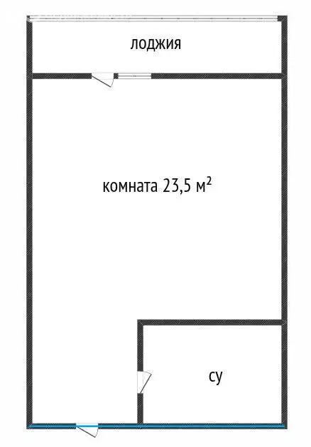 Квартира-студия: Новороссийск, улица Котанова, 4 (23.5 м) - Фото 1