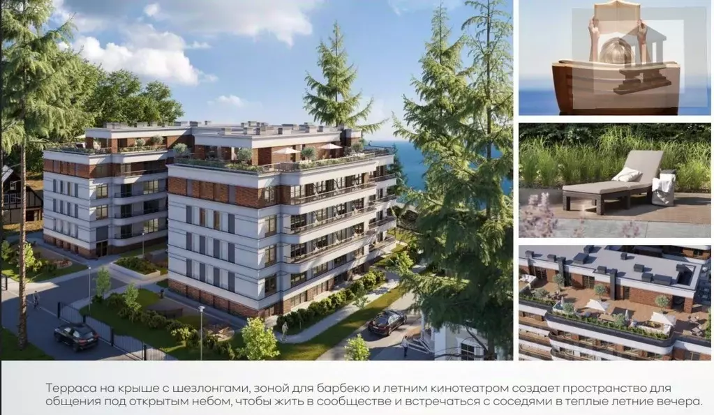 1-к кв. Калининградская область, Светлогорск ул. Нахимова, 1 (77.0 м) - Фото 1