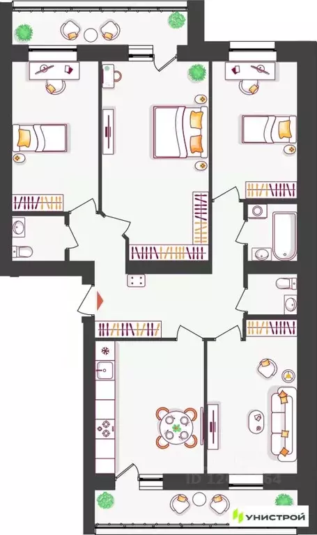 4-к кв. Самарская область, Тольятти ул. Владимира Высоцкого (97.45 м) - Фото 1