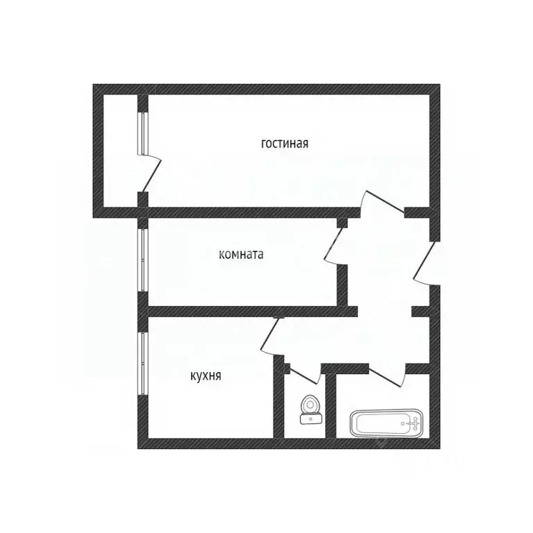 2-к кв. Тамбовская область, Тамбов ул. Чичерина, 18 (53.5 м) - Фото 1