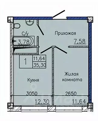 1-к кв. Ставропольский край, Пятигорск ул. Ермолова, 28А (35.3 м) - Фото 1