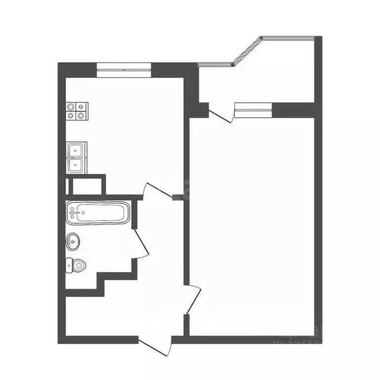1-к кв. Костромская область, Кострома Давыдовский-3 мкр, 14А (36.0 м) - Фото 2