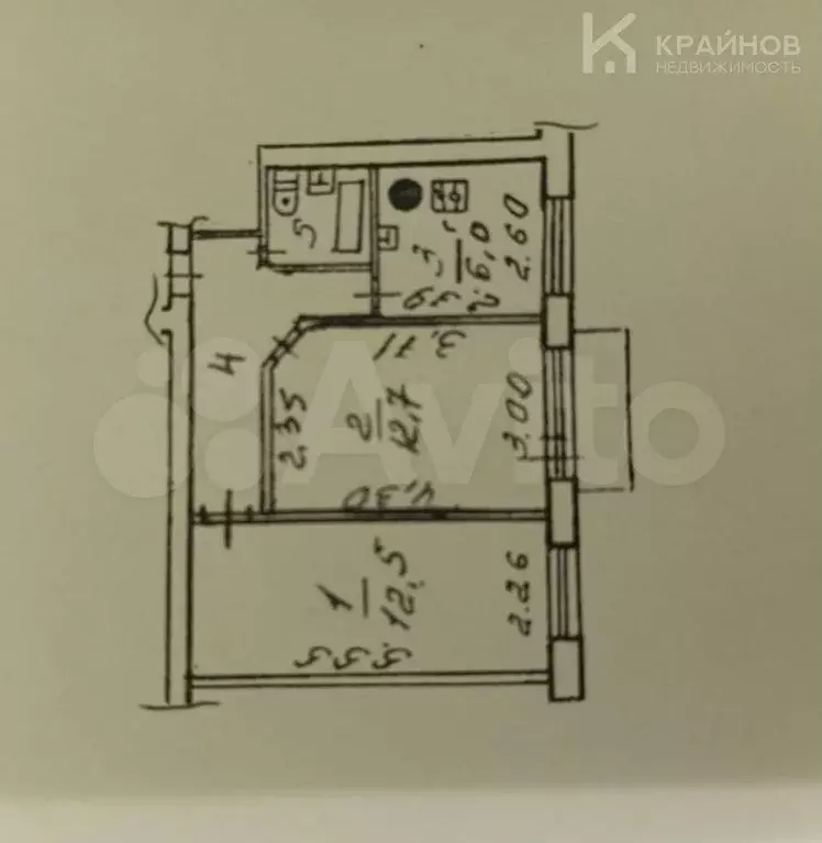 2-к. квартира, 40 м, 2/5 эт. - Фото 0