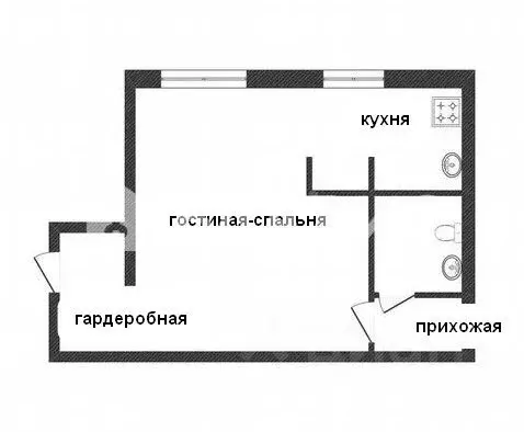 1-к кв. Белгородская область, Белгород Преображенская ул., 63б (32.0 ... - Фото 2