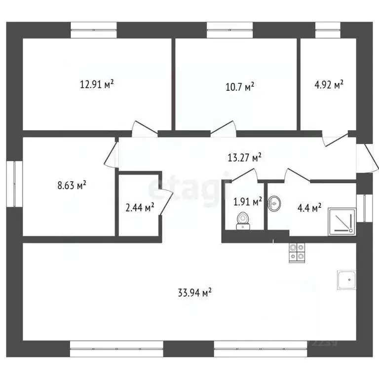 Дом в Башкортостан, Стерлитамак Водоканал СНТ,  (95 м) - Фото 1