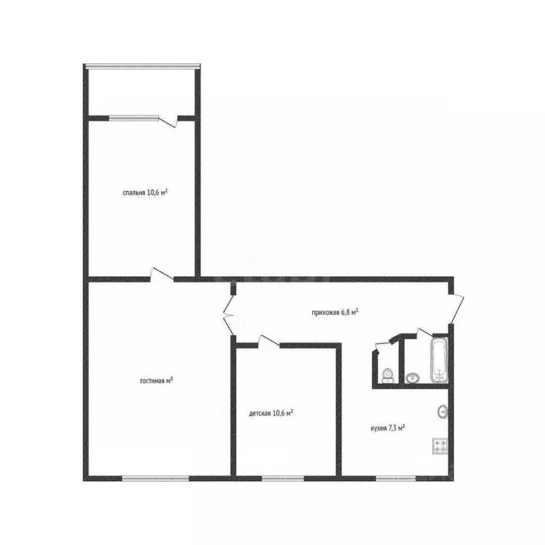 3-к кв. Удмуртия, Ижевск ул. Ленина, 158 (54.8 м) - Фото 1