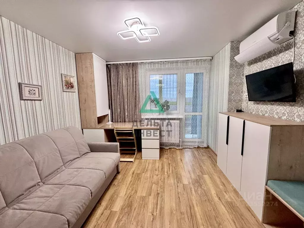 1-к кв. Башкортостан, Уфа ул. Набережная Моторостроителей, 17 (35.2 м) - Фото 1