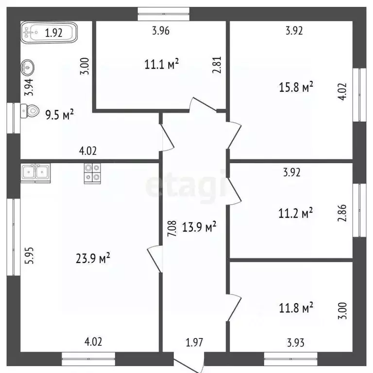 Дом в Ростовская область, Неклиновский район, с. Новобессергеневка ул. ... - Фото 2