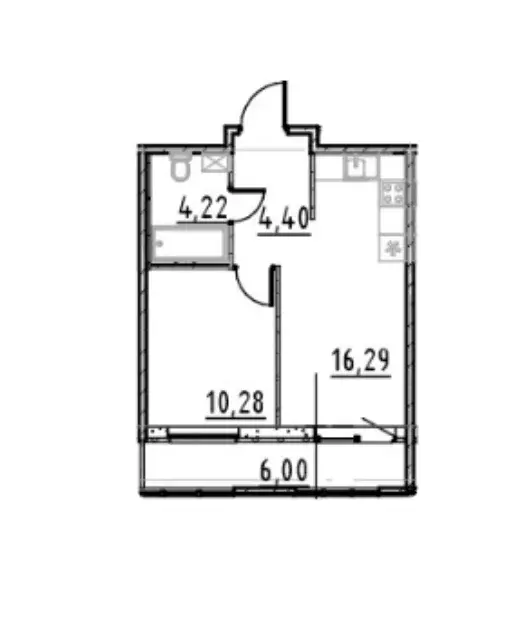 Продаётся 1-к квартира, 41 м - Фото 1
