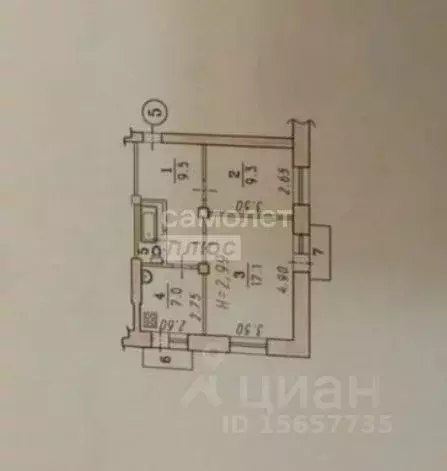 2-к кв. Омская область, Омск ул. Богдана Хмельницкого, 156 (46.0 м) - Фото 1