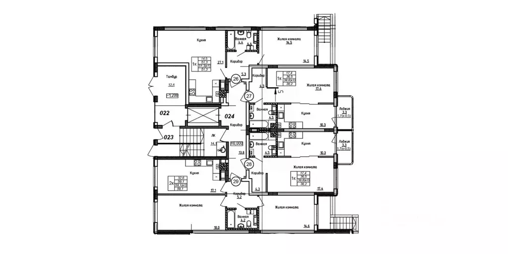 1-к кв. Калининградская область, Калининград Теодор Кроне жилой ... - Фото 2