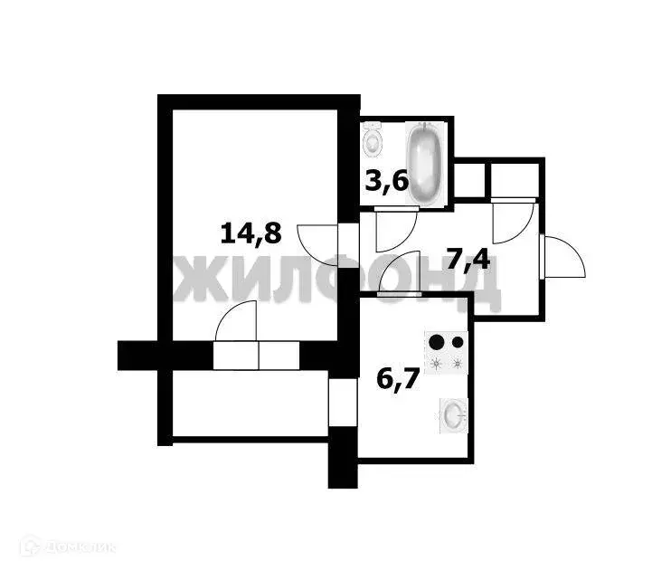 Продаётся 1-к квартира, 33.1 м - Фото 0