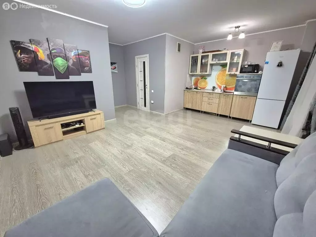 Квартира-студия: Западный, микрорайон Залесье, Раздольная улица, 1 ... - Фото 1