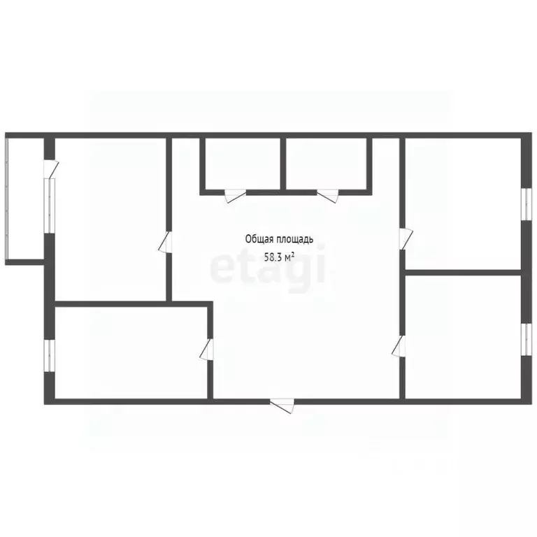 3-к кв. Кемеровская область, Прокопьевск ул. Жолтовского, 13 (58.3 м) - Фото 2