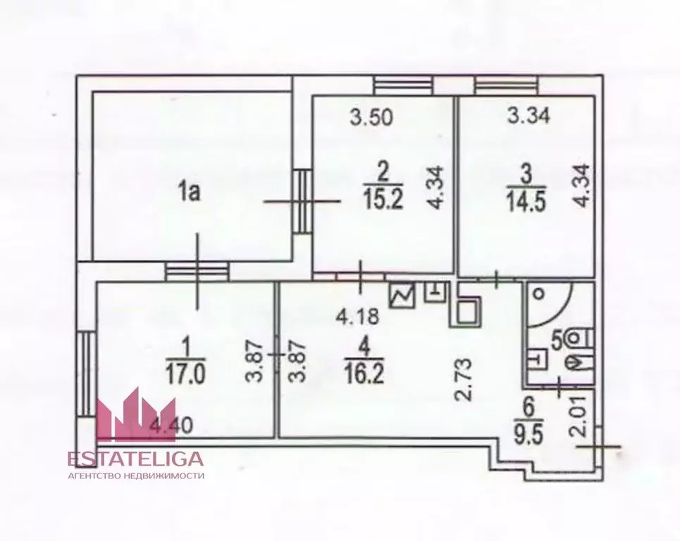 4-к кв. Москва Минская ул., 1ГК1 (100.0 м) - Фото 1